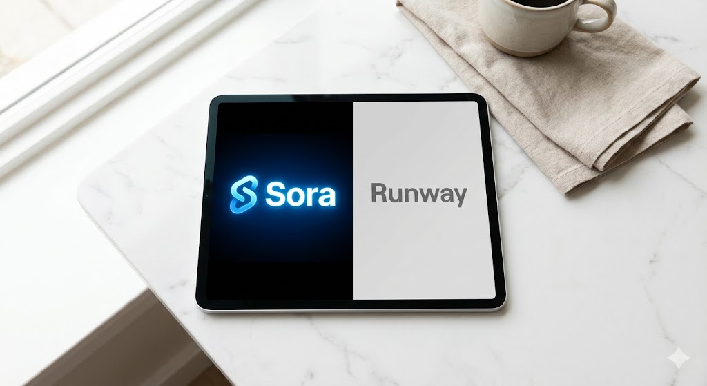 sora vs runway ai video watermark comparison